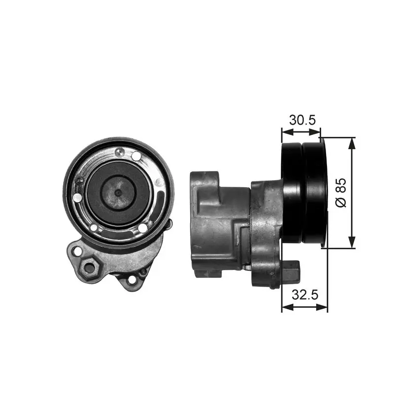 Gates T38572 Ролик в сборе с натяжителем