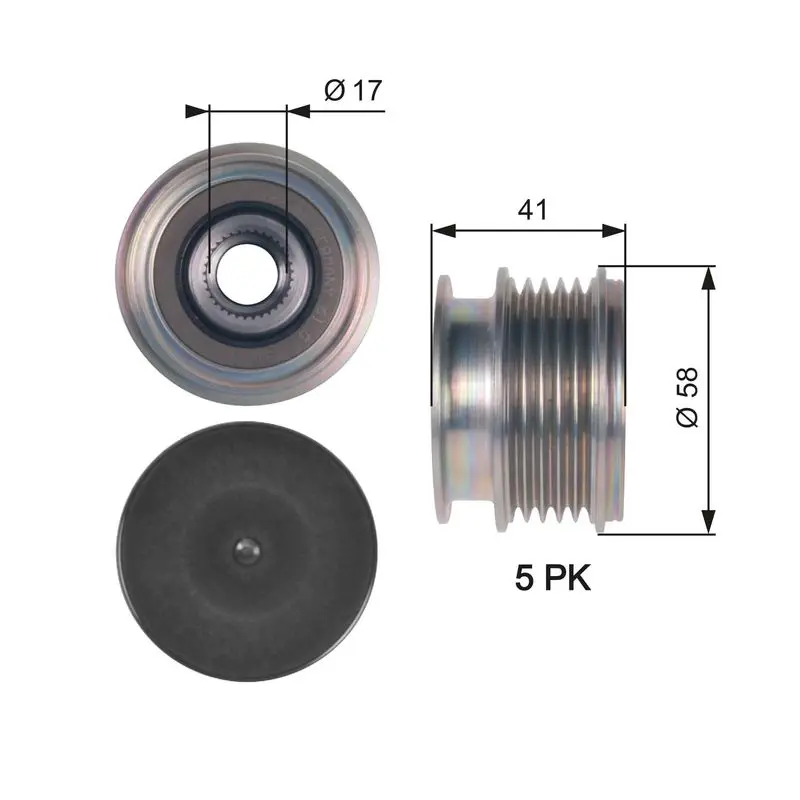 OAP7126 Шкив генератора FORD Mondeo IV