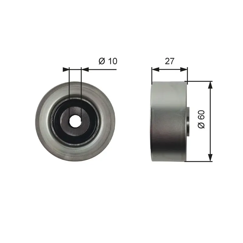 GATES T36392 Ролик п к ремня PSA 206 1.4