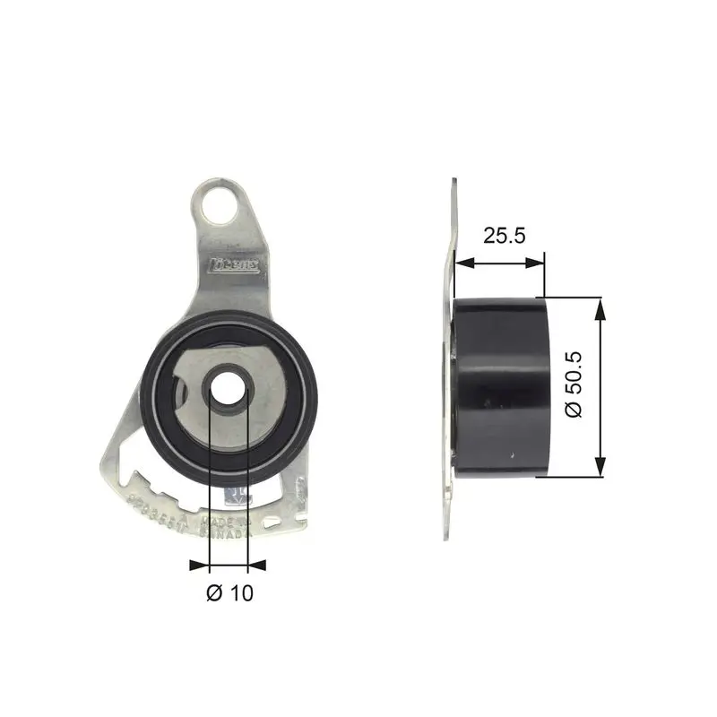 GATES T43056 Ролик приводного ремня