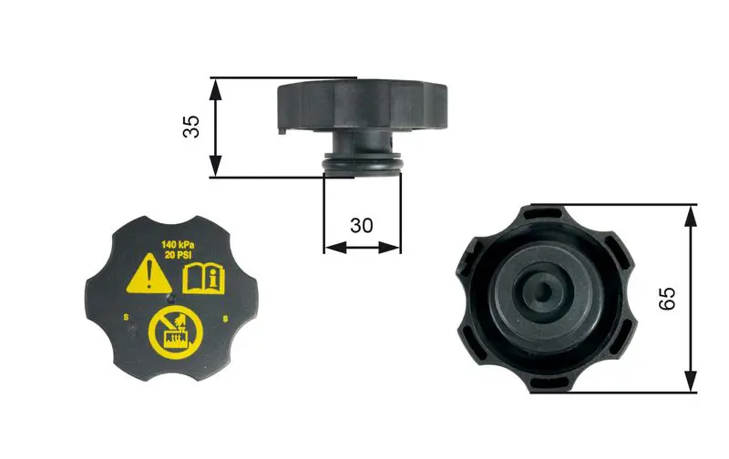 GATES RC249 крышка расширительного бачка