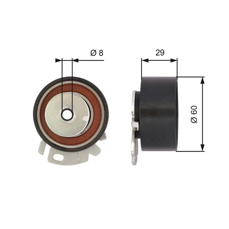 Gates T43068 Haтяжитeль peмня ГPM