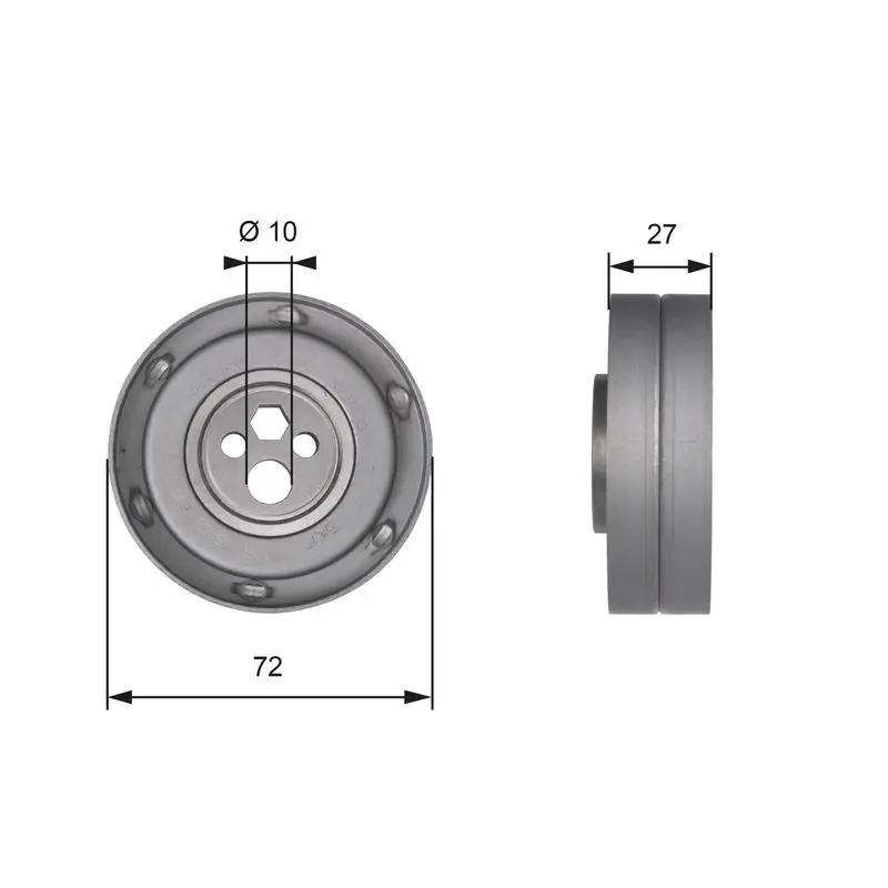 Gates T41216 Ролик натяжной ГРМ GATES
