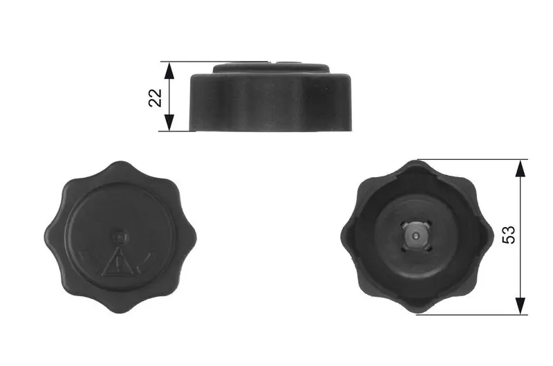 GATES RC229 Крышка радиатора RC229