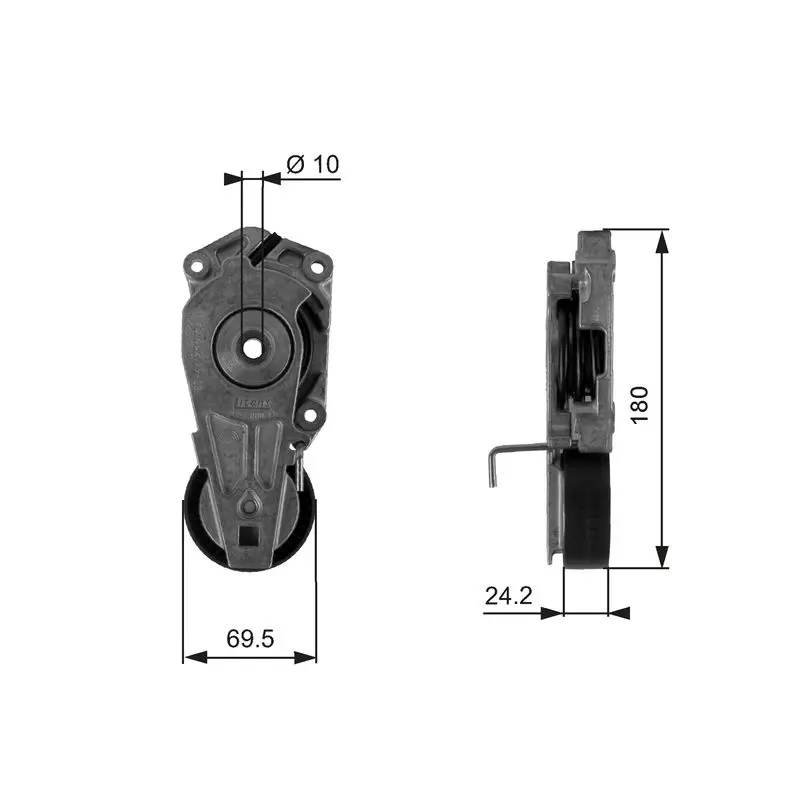 GATES T38405 Натяжитель ремня приводного