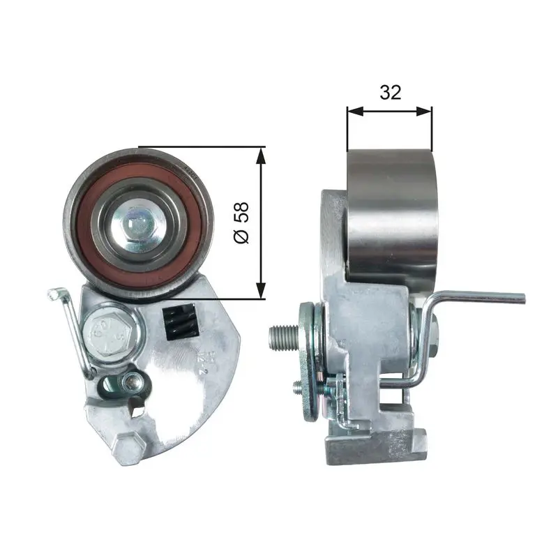 Gates T43133 Натяжной ролик ГРМ T43133