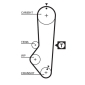 5225XS Gates Ремень ГРМ FORD 1.4-1.6 84-90