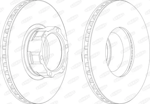 BERAL BCR119A Диск тормозной перед.вентил