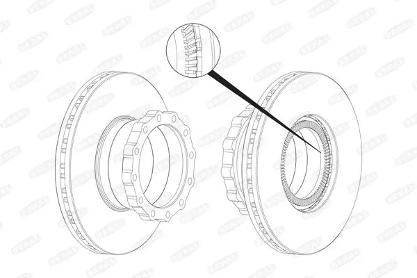 BCR148A Диск тормозной MAN 330*34*124