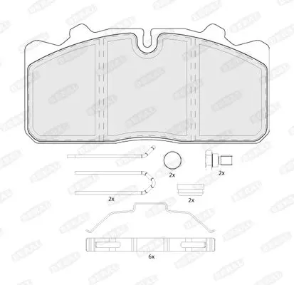 BERAL BCV29088TK Комплект тормозных колодок,