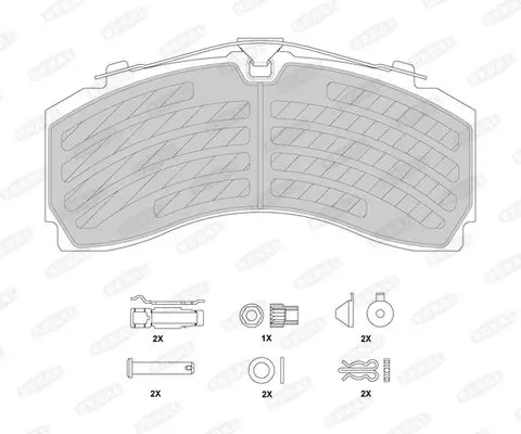 BCV29246TK Комплект дисковых колодок