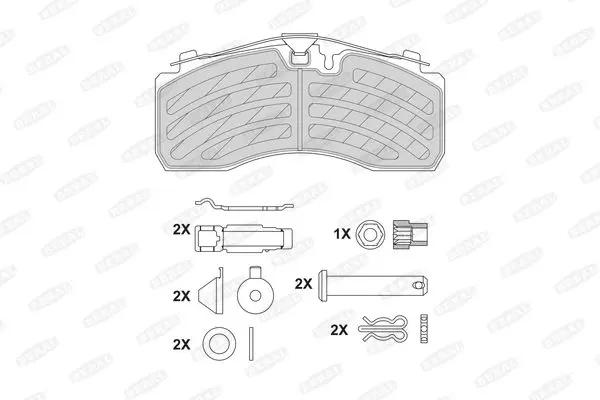 BCV29257TK Комплект тормозных колодок,