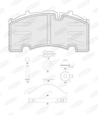 BERAL BCV29264TK Комплект тормозных колодок,