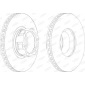 BCR119A Диск тормозной перед.вентил