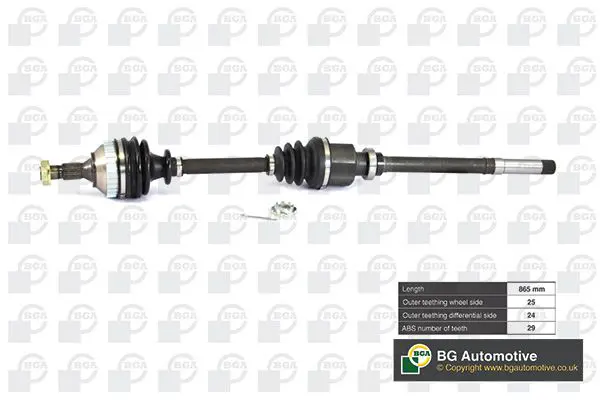 DS1414RA ПОЛУОСЬ Citroen Berlingo
