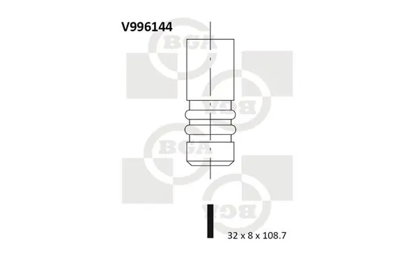 BGA V996144 Клапан выпускной
