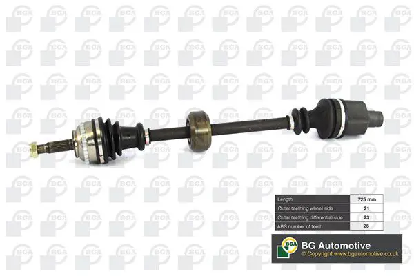 Bga DS7301RA ПОЛУОСЬ Renault Clio