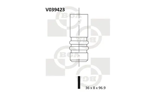 BGA V039423 Клапан впускной VW [1Z, AHU,