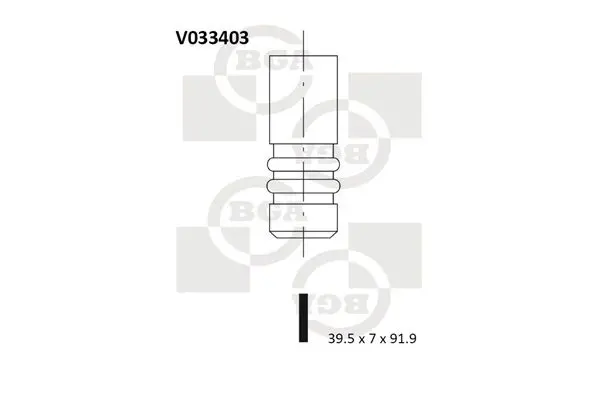BGA V033403 Клапан двигателя впускной VW