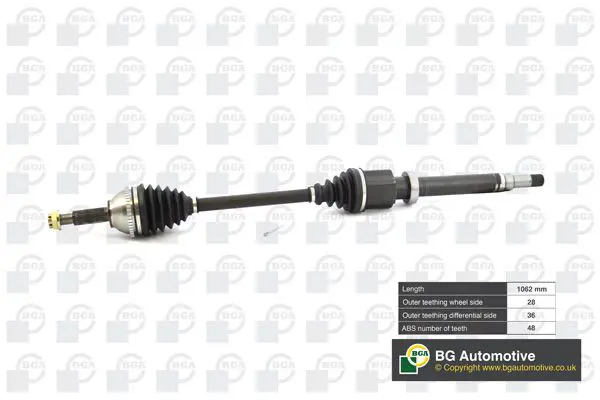 Bga DS2326R ПОЛУОСЬ Ford Transit