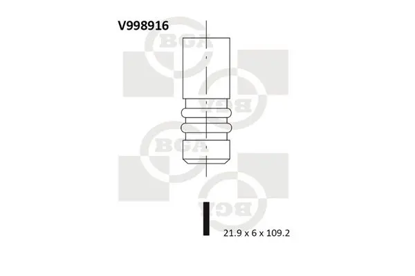 V998916 Впускной клапан