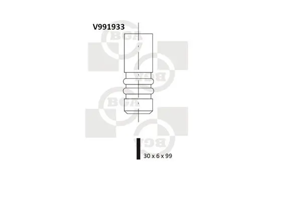 BGA V991933 Клапан двигателя впускной FORD