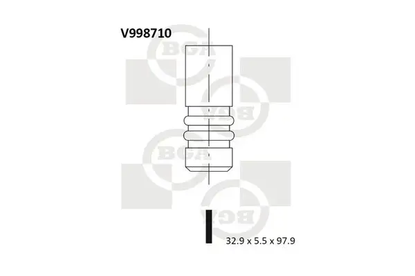 V998710 Впускной клапан