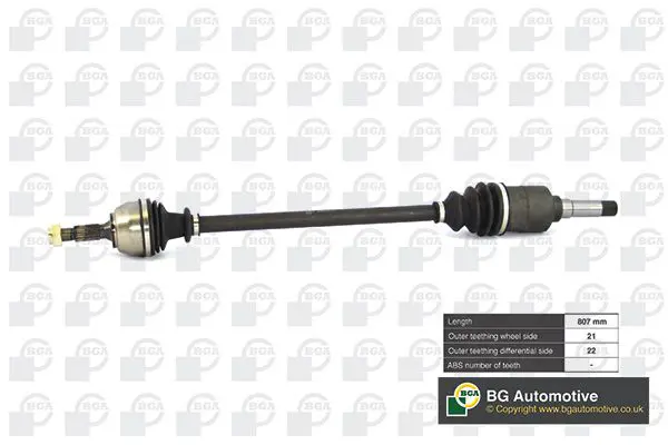 BGA DS1400R ПОЛУОСЬ Citroen Saxo 1999-2004