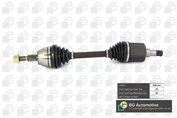 BGA DS2350L ВАЛ ПPИВОДНОЙ