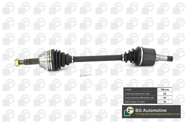 BGA DS2351LA ПОЛУОСЬ Ford Transit