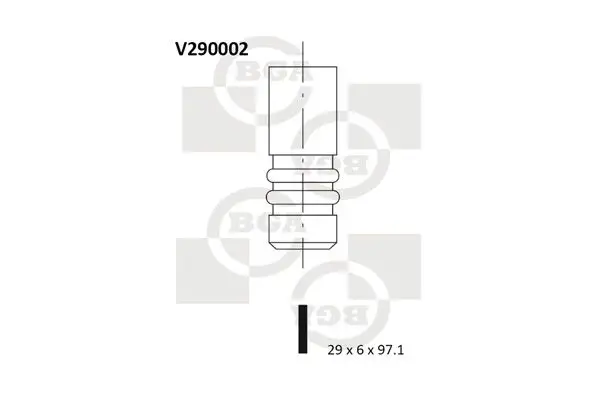 BGA V290002 Впускной клапан