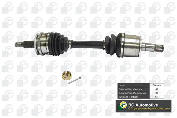 Bga DS6101L Вал приводной передний левый