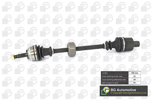 BGA DS7300RA ПОЛУОСЬ Renault Clio