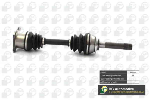 BGA DS6100R Приводной вал