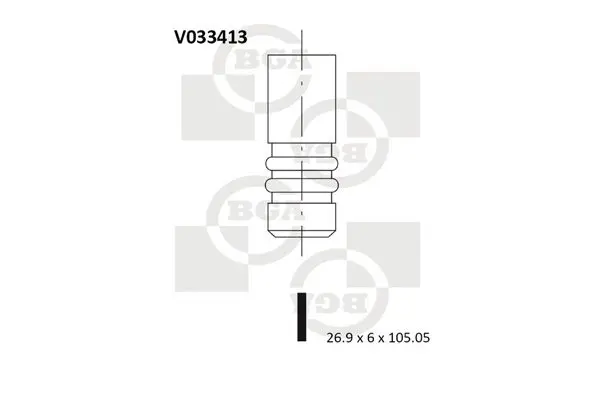 BGA V033413 Клапан впускной