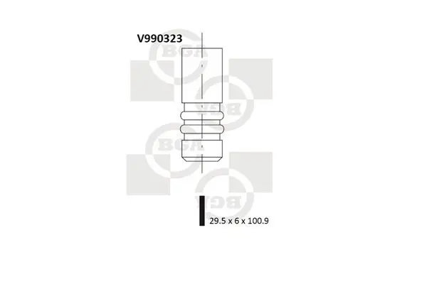 BGA V990323 Клапан двигателя впускной