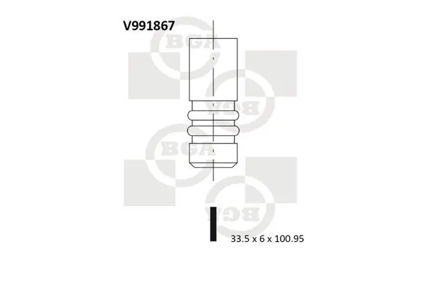 BGA V991867 Клапан впускной