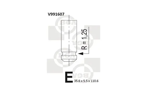 BGA V991607 Клапан впускной