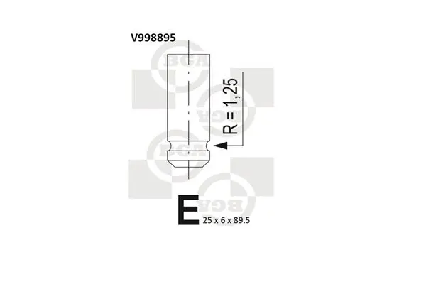 BGA V998895 Клапан выпускной