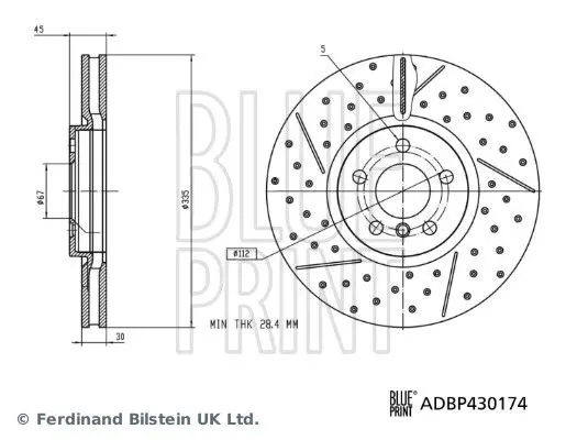 ADBP430174 Тормозной диск