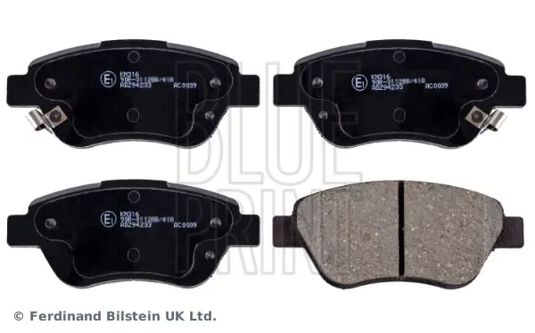 BLUE PRINT ADZ94233 Колодки тормозные OPEL CORSA D