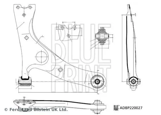 BLUE PRINT ADBP860200 Рычаг независимой подвески