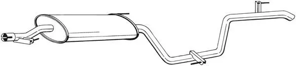 Bosal 292021 Глушитель задняя часть