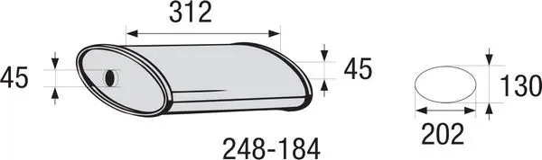 248-184 Глушитель универсальный