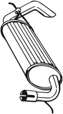 Bosal 211393 Глушитель задняя часть