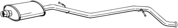 Bosal 286075 Глушитель PEUGEOT 406 (00-)