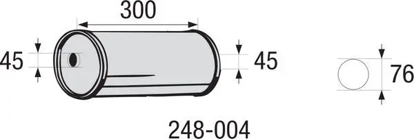 248-004 Глушитель универсальный