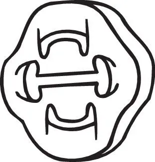 BOSAL 255853 Крепеж глушителя VAG