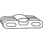 255911 BOSAL Крепление глушителя OPEL ASTRA