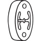 255134 Подвеска глушителя NISSAN